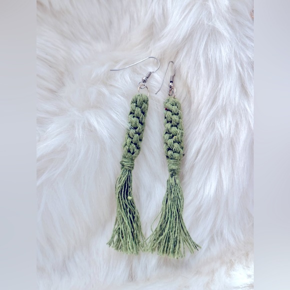 NEW »-»FaNcY MoDeRn MaCrAmE EaRrInGS«HaNdCrAfTeD »ClAsSiC bOhO sTyLe« ALL CöLöRs - Picture 8 of 16